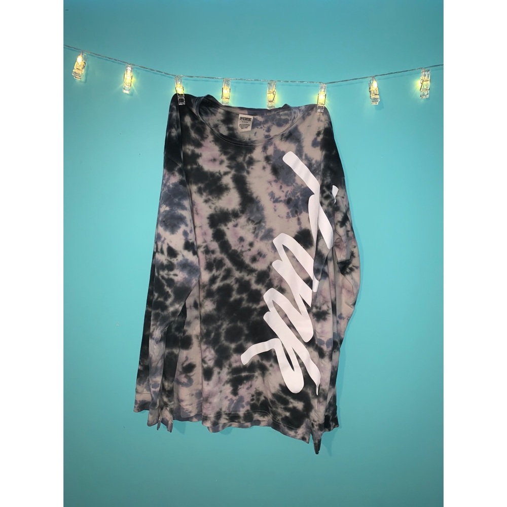 Long Sleeve Tie Dye VS Pink
